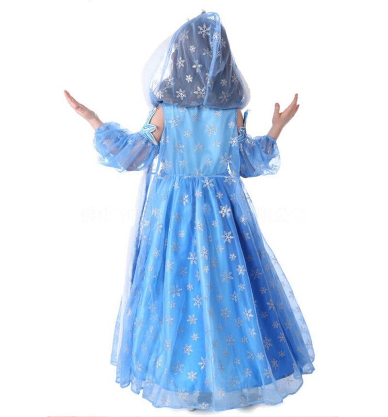 Majestic Snow Queen Costume Sets | Hooded Princess Party Cloaks - Image 2