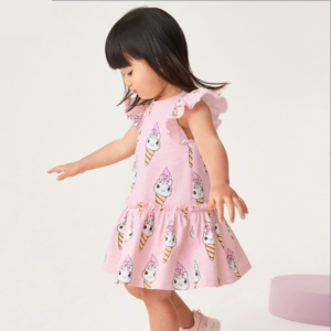 Breathable Casual Girls' Summer Dresses & Skirts | Children Short Sleeve Outfits