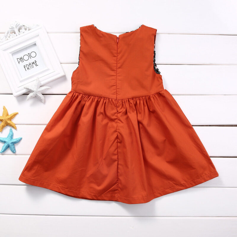Playful Fox-Print Toddler Sundresses | Sleeveless Cotton Party Wear - Image 6