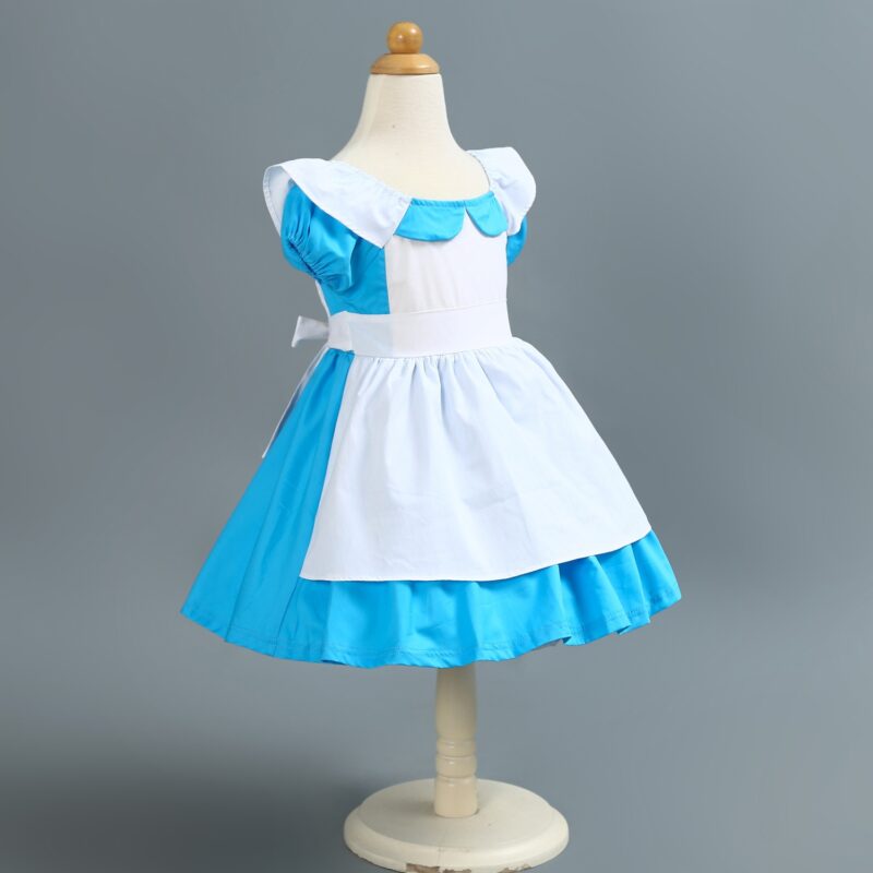 Girl's Princess Dress Alice Cotton Dress Birthday Halloween Dress - Image 5