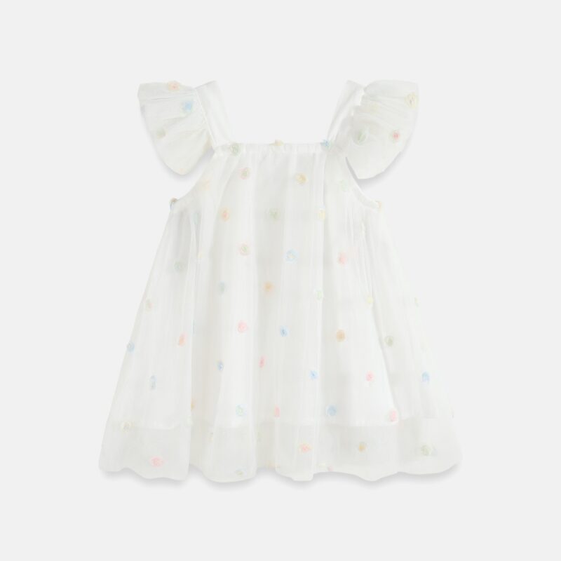 Flying sleeve suspender mesh skirt children suspender dress - Image 9