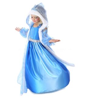 Majestic Snow Queen Costume Sets | Hooded Princess Party Cloaks