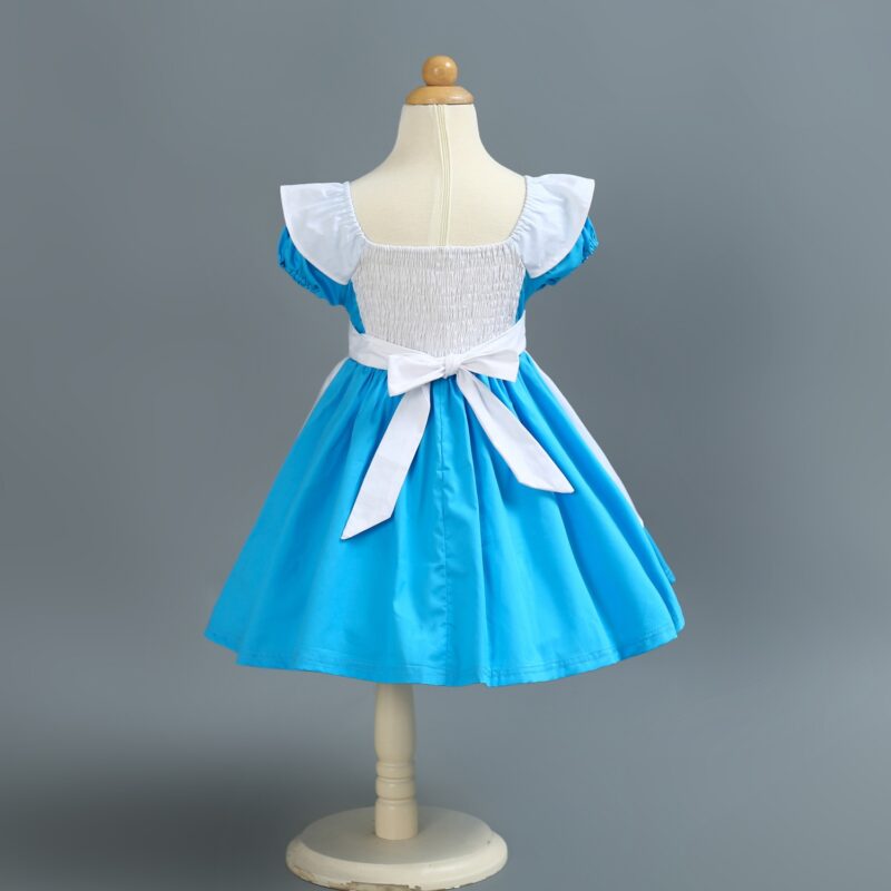Girl's Princess Dress Alice Cotton Dress Birthday Halloween Dress - Image 4