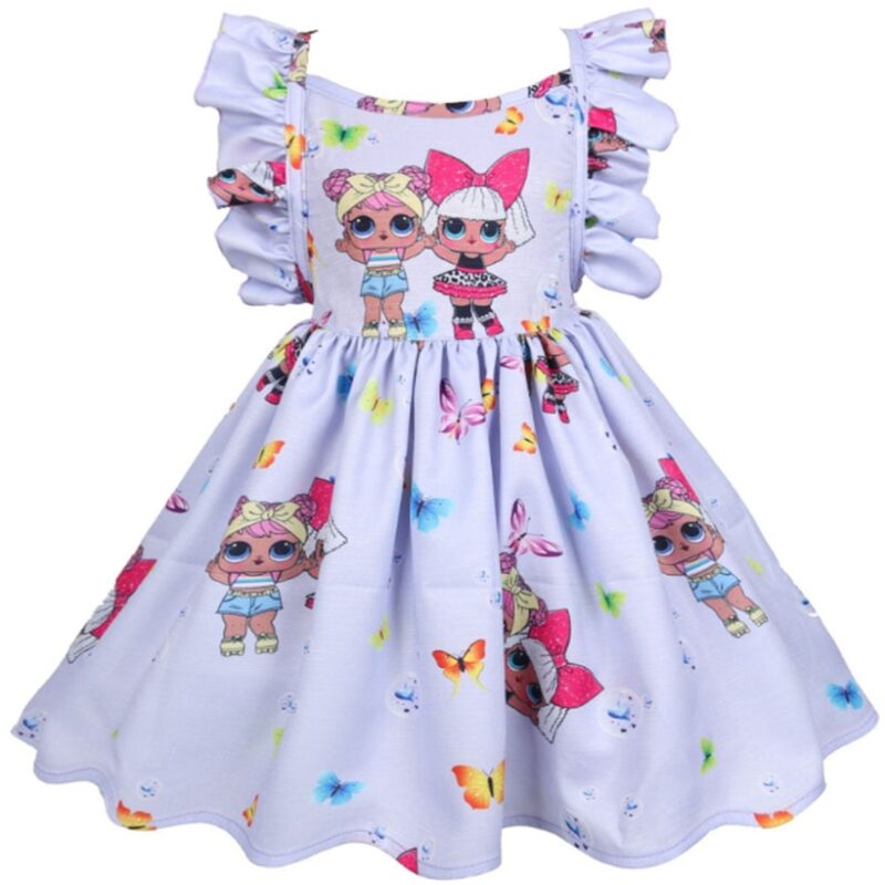 Baby Girls Dress Surprise Sleeveless Dolls Dress Children Costume Princess Party Dress - Image 2