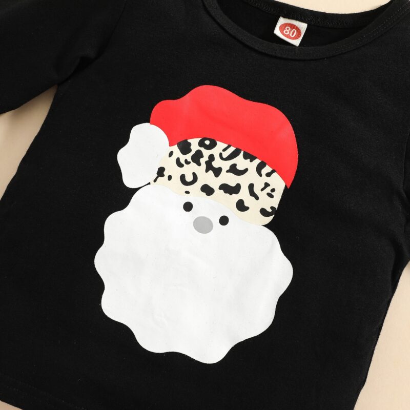 Festive Santa-Themed Girls' 3PC Sets | Christmas Tutu & Dot Pattern Clothing - Image 3