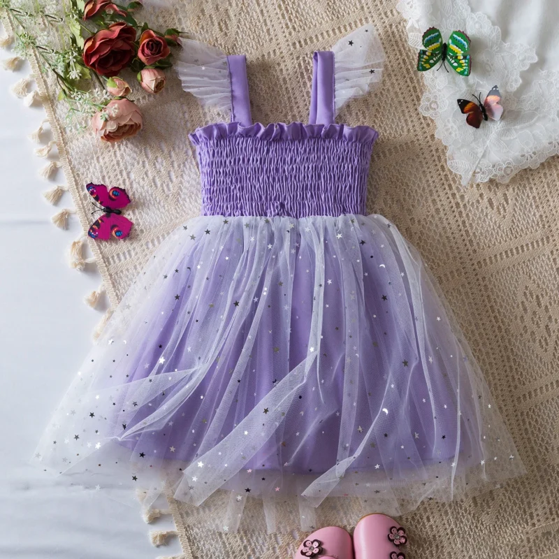 Toddler Baby Girls Summer Dress Puffy Mesh Tutu Princess Floral Embroidery Suspender Dress Baby Girls Birthday Party Clothes - Image 16
