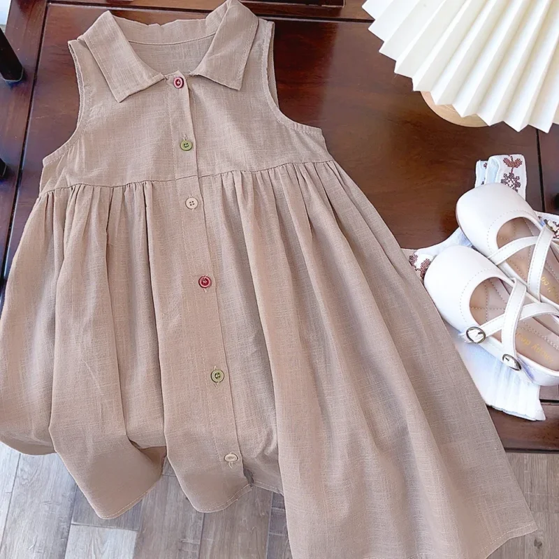 Menoea Summer Floral Print Lolita Child Clothes Sweet Girls Dress Elegant Children Teens Party Princess Sundress 2 7 Year - Image 10