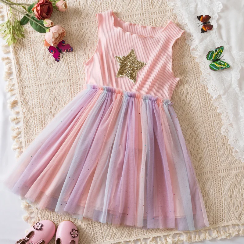 Toddler Baby Girls Summer Dress Puffy Mesh Tutu Princess Floral Embroidery Suspender Dress Baby Girls Birthday Party Clothes - Image 13