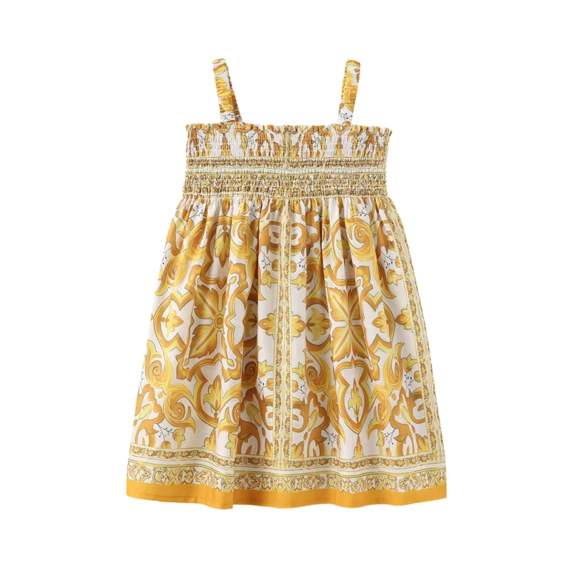 2025 Children Girls Casual Dress Floral Print Toddler Designer Clothes for Princess Party Fashion Elegant Keen-length Costume - Image 17