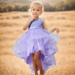 Flower Girls Princess Sequins Baby Wedding Christmas Party Trailing Dress Teenager Children Kids Elegant Vestidos for 3-15Years