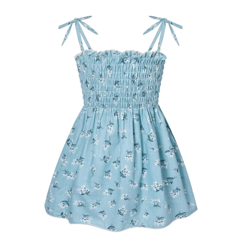 Baby Girl Summer Cotton Dress Children Fashion Dress Thin Girl Style Halter Skirt Children's Floral Skirt - Image 18