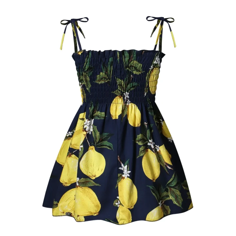 Baby Girl Summer Cotton Dress Children Fashion Dress Thin Girl Style Halter Skirt Children's Floral Skirt - Image 21