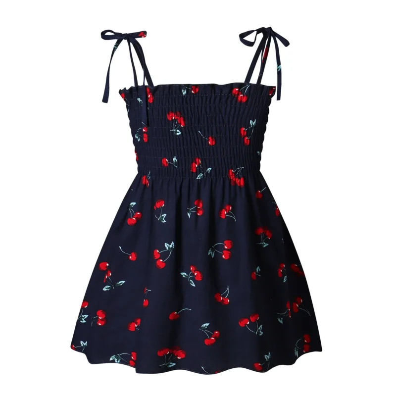 Baby Girl Summer Cotton Dress Children Fashion Dress Thin Girl Style Halter Skirt Children's Floral Skirt - Image 12