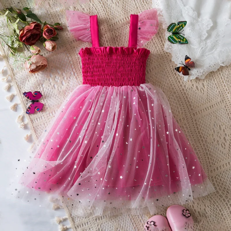 Toddler Baby Girls Summer Dress Puffy Mesh Tutu Princess Floral Embroidery Suspender Dress Baby Girls Birthday Party Clothes - Image 15