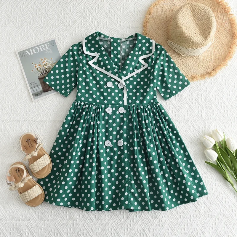 Bear Leader Girls Flower Embroidered Dress Summer Retro Flying Sleeve Princess Dresses Children Casual Clothes Fashion 2-6 Years - Image 14