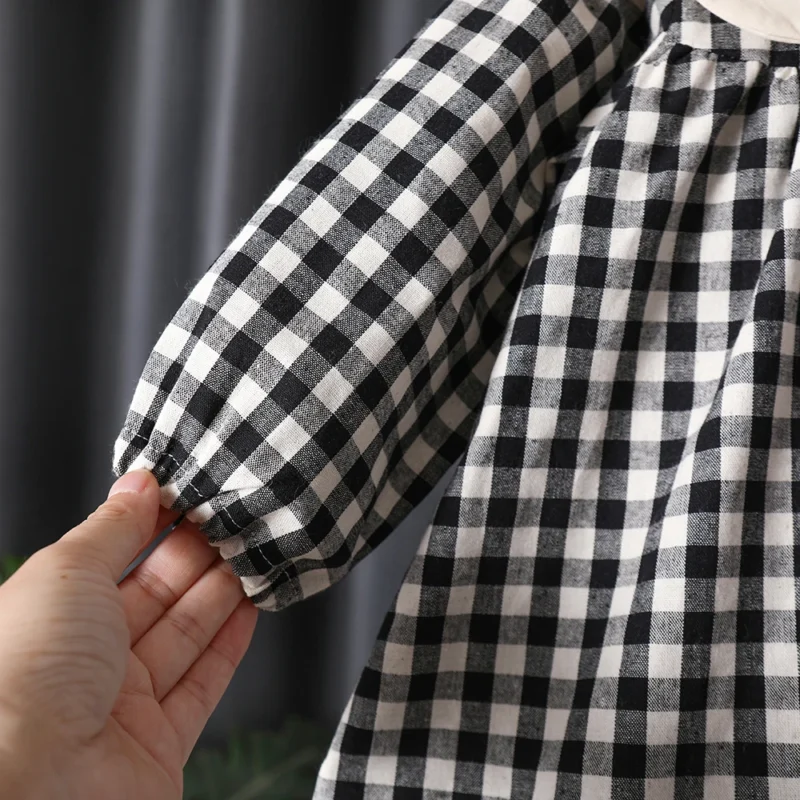 Spring fall toddler kids Girls' Clothes baby Bow Long sleeved Dresses costume for children Girl clothing outer Wear Casual Dress - Image 4